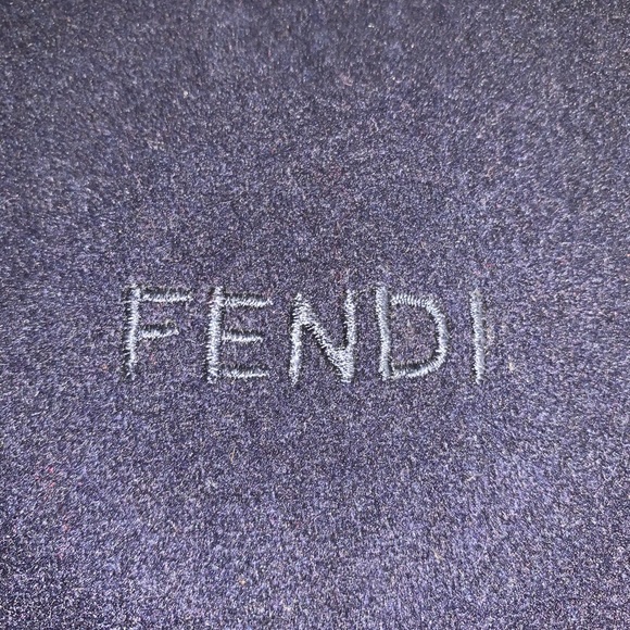 FENDI double faced SCARF silk & boiled wool - Picture 9 of 13